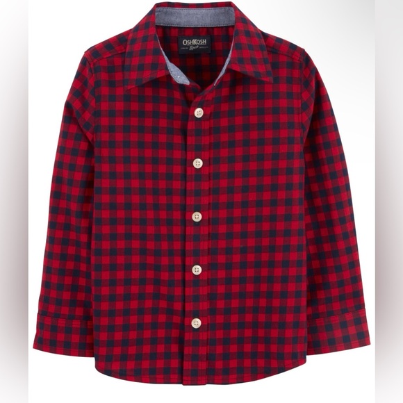 Plaid Button-Front Shirt - Picture 2 of 2